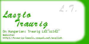 laszlo traurig business card